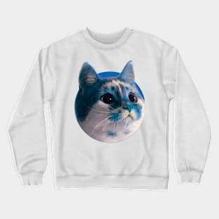 Blue cat Crewneck Sweatshirt